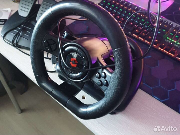 Игровой руль с педалями speedlink gaming tools