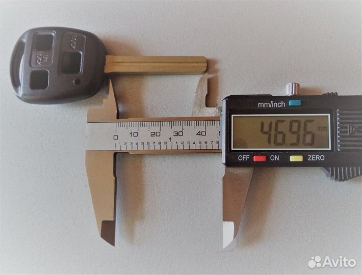 Ключ зажигания заготовка Болванка для Lexus 3 кноп