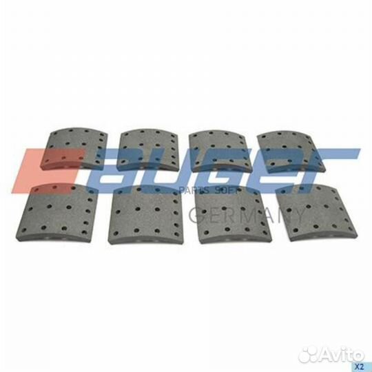 Auger 78303 накладки тормозные без заклепок STD D410, 8 шт.-19090 \volvo, RVI