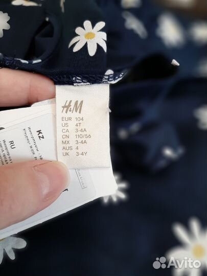 Платье сарафан для девочки h&m 104, 122/128