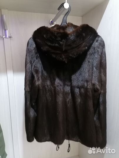 Шуба норковая с капюшоном 44 46 автоледи