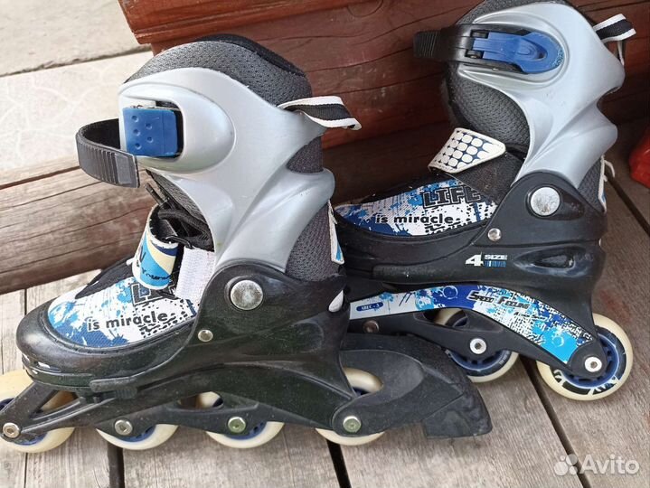 Роликовые коньки детские раздвижные