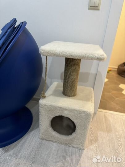 Домик для кошки с когтеточкой