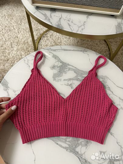 Топ вязаный zara