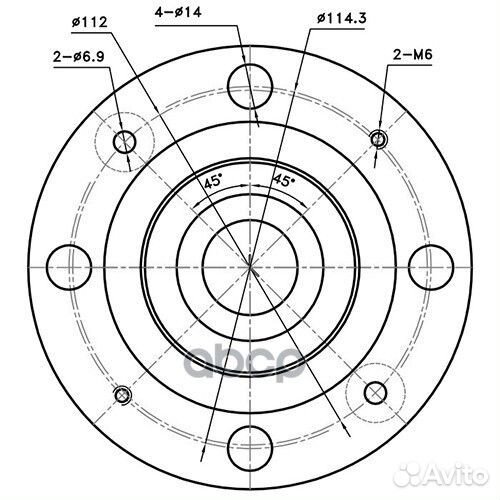 Ступица задняя зад лев Z89381R Zikmar