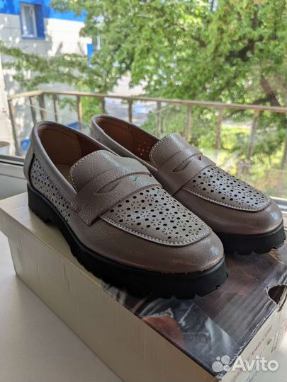 Лоферы натуральная кожа 36-37 размер