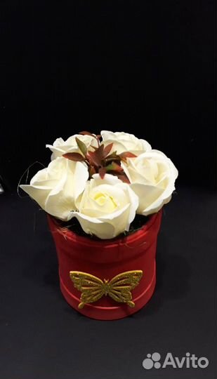 Букеты из мыльных ароматных роз