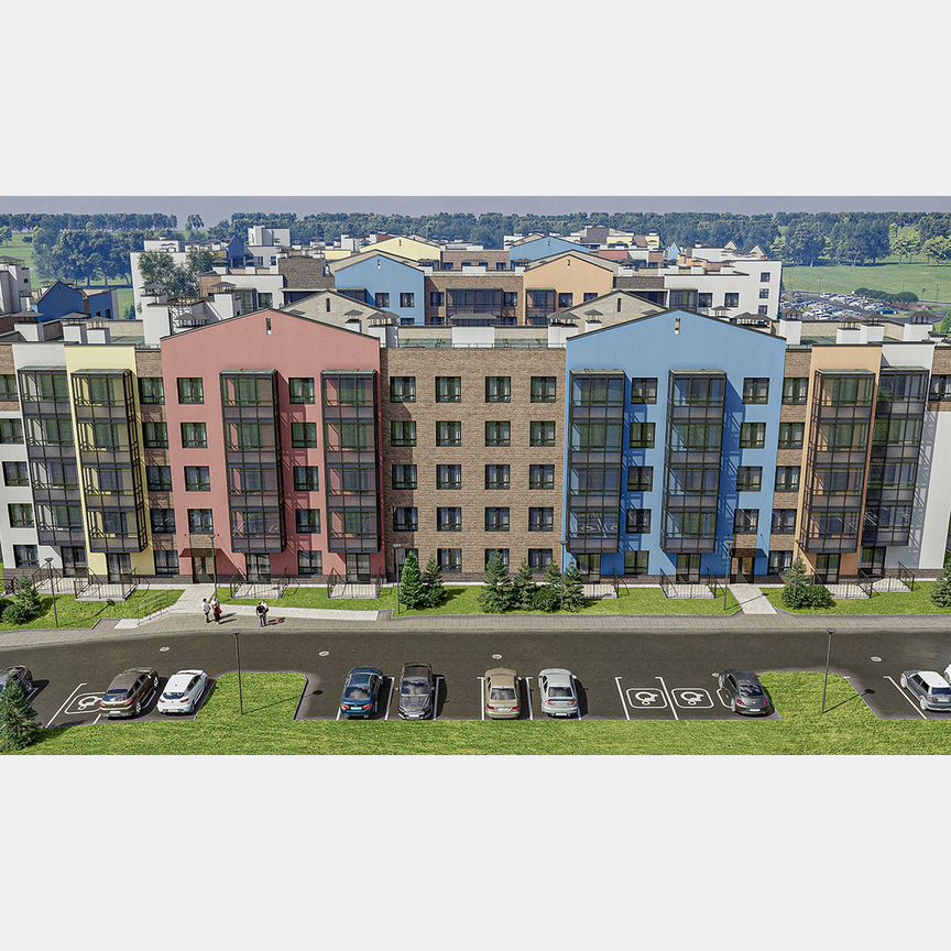 2-к. квартира, 55,7 м², 4/5 эт.