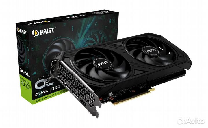 Видеокарта Palit GeForce RTX 4060 Ti Dual 8GB