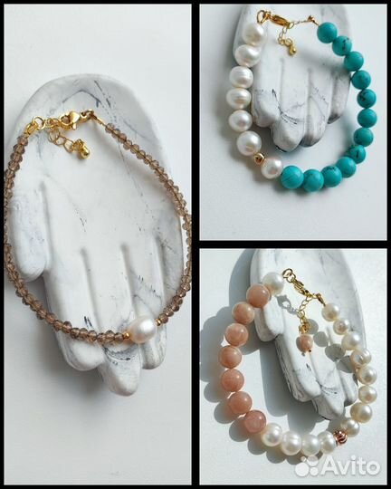 Чокер колье браслет из натуральных камней