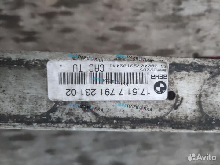 Интеркулер BMW X5 E53 рест. 2005 17517791231