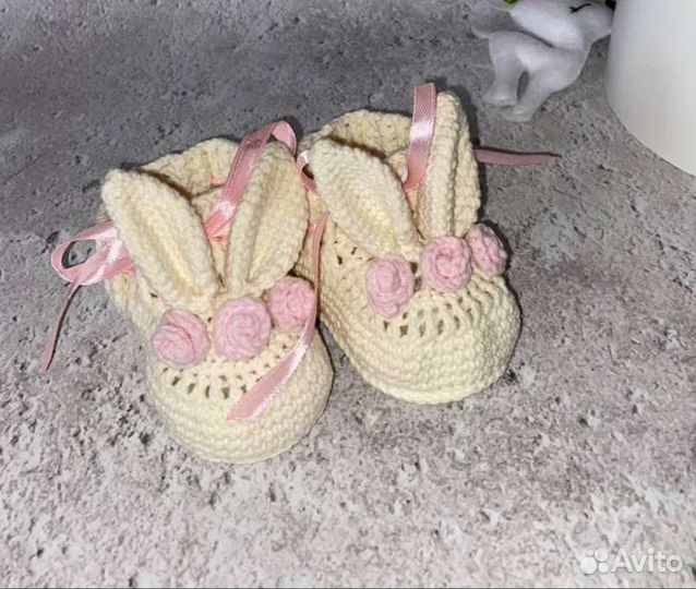 Пинетки-зайчики на заказ