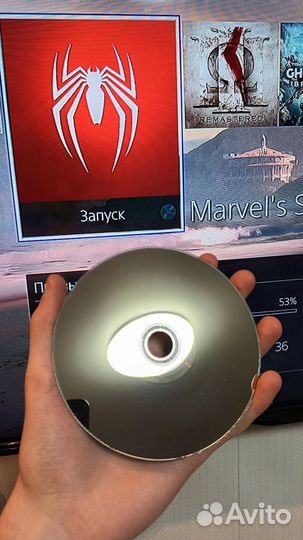 Диск на PS4: Человек-паук