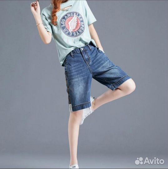 Женские джинсовые шорты 48-50