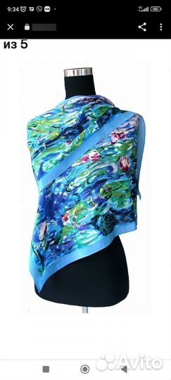 Шелковый шарф посвящение Клоду Моне