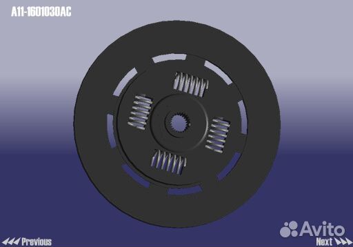 Диск сцепления (amulet) A11-1601030AC chery
