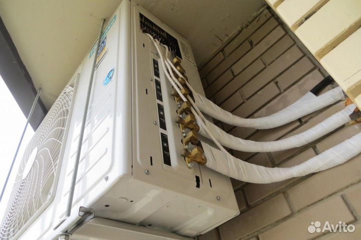 Установка сплит систем. Монтаж кондиционера