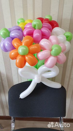 Цветы из воздушных шаров