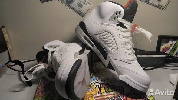 Jordan 5 retro white cement (Оригинал)