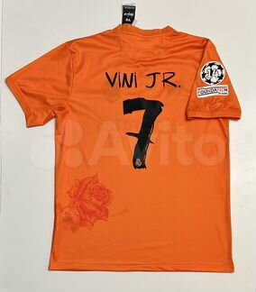 Футболка Реал Мадрид Yamamoto ViniJR оранжевая M L
