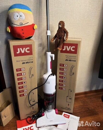 Новый вертикальный пылесос JVC