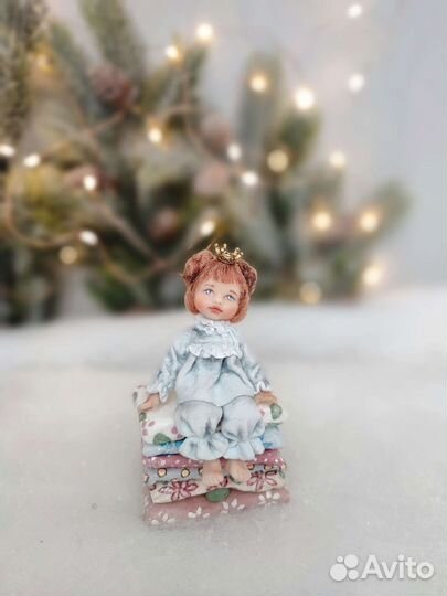 Елочная игрушка Принцесса на горошине