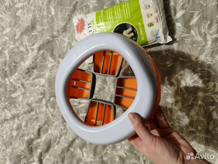 Складной дорожный горшок roxy kids и пакеты