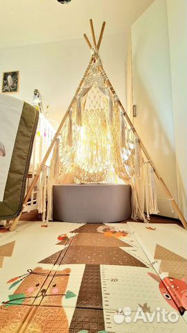 Большой вигвам-макраме