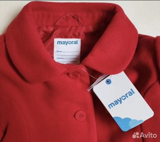 Пальто на девочку Mayoral,и берет next р 110-116