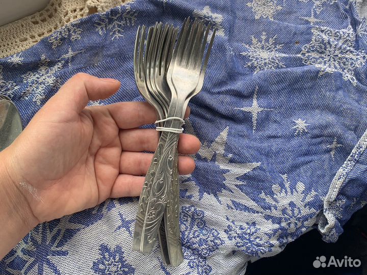 Ложки вилки наборами СССР