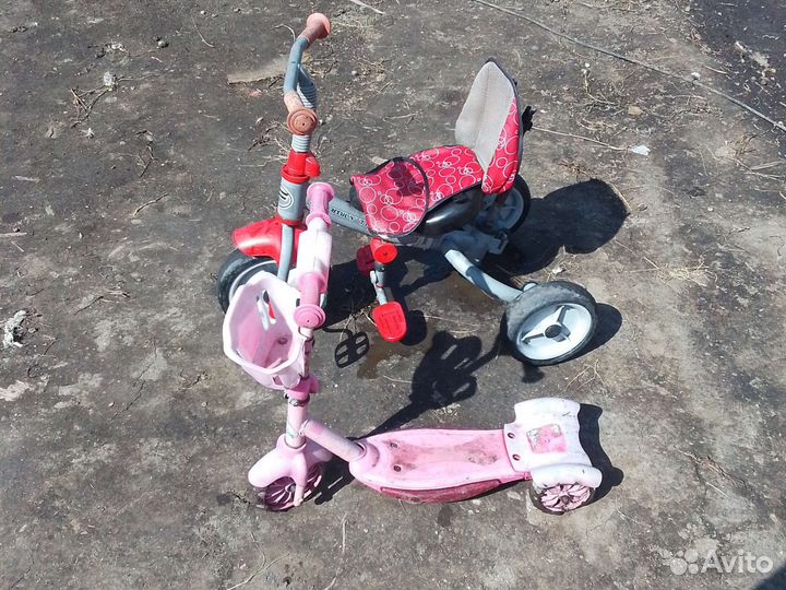 Детский трехколесный велосипед бу