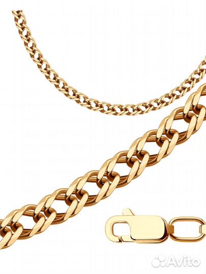 Золотая цепь 585, новая, 45 см, 27 гр, Sokolov