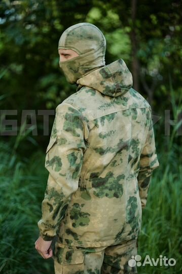 Балаклава (маска) трикотаж Гюрза, зелёный мох