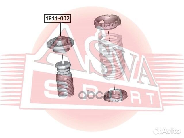 Опора амортизатора 1911-002 asva