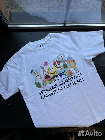 Футболка Uniqlo Cactus Plant Flea Market Spongebob
