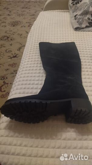 Сапоги замшевые евро зима 38