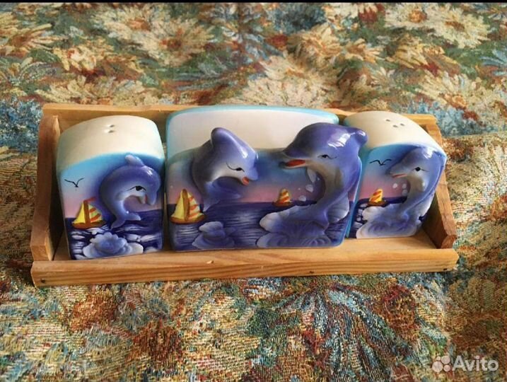 Солонка сахарница салфетница