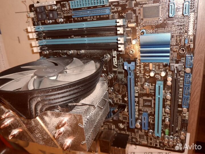 Комплект мать проц + вентилятор