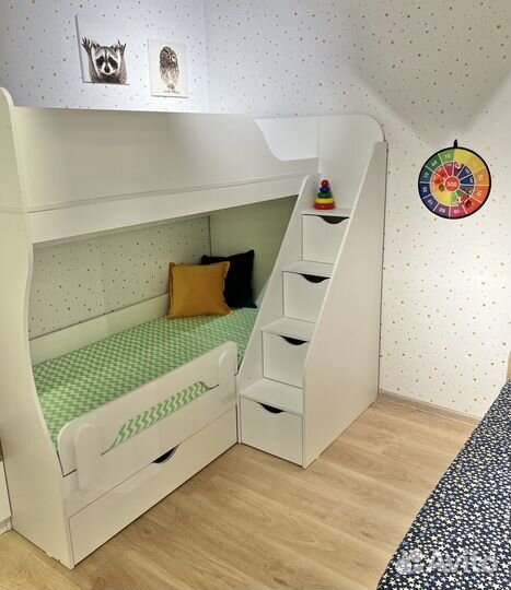 Кровать двухъярусная детская 180х80 (правая/левая)