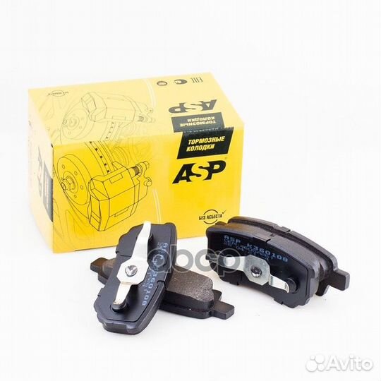 Колодки тормозные Mitsubishi Lancer 10 07- ASP