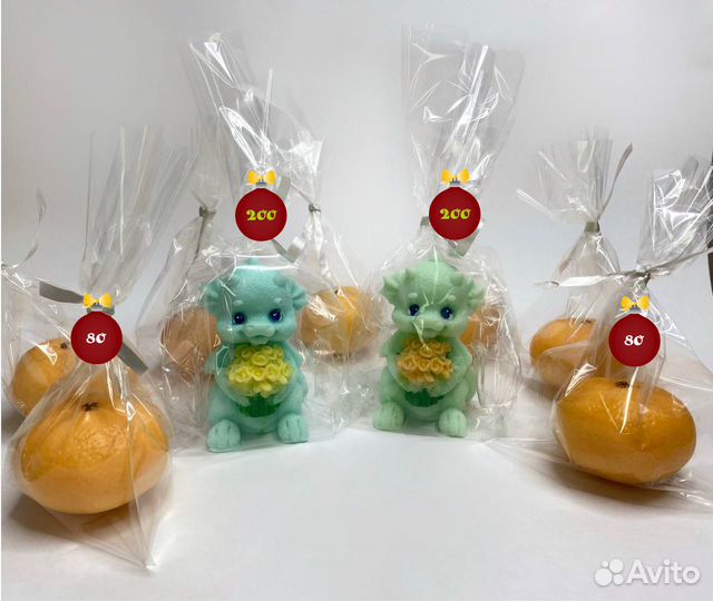 Новогодний подарок из мыла ручной работы