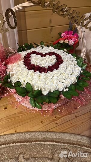 Букет из мыльных цветов