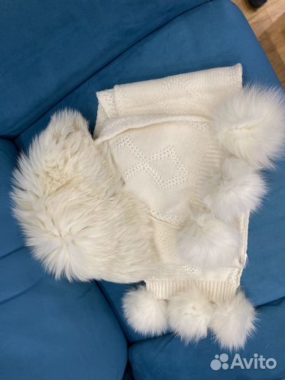 Женская шапка и шарф