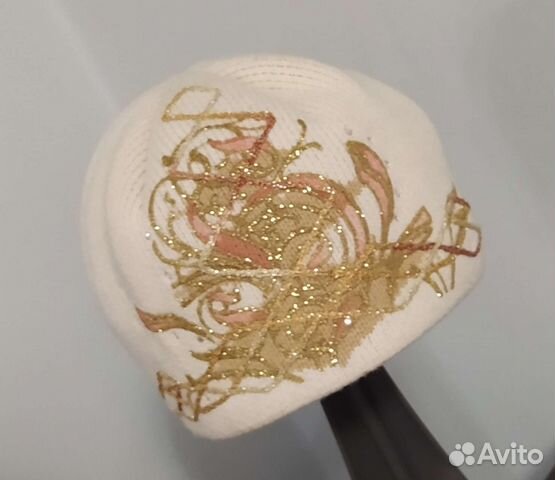 Шапка Новая кремовая, шерсть-акрил