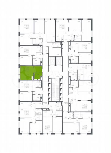 Квартира-студия, 23,4 м², 17/17 эт.