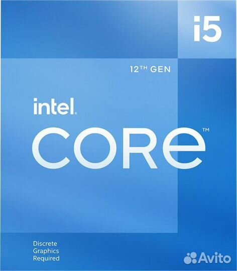 Процессор Intel Core i5-12400F Alder Lake OEM, LGA