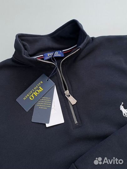 Свитшот полузамок Polo ralph lauren синий