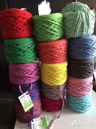 Премиальная трикотажная пряжа изнаночной нарезки