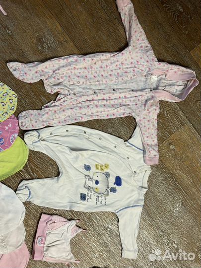 Детские вещи пакетом на девочку 56-68 размер