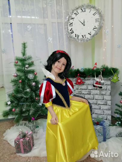 Костюм белоснежки с париком
